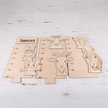 Miarka dziecięca na ścianę - Farma