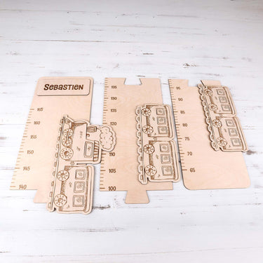 Miarka dziecięca na ścianę - Pociąg