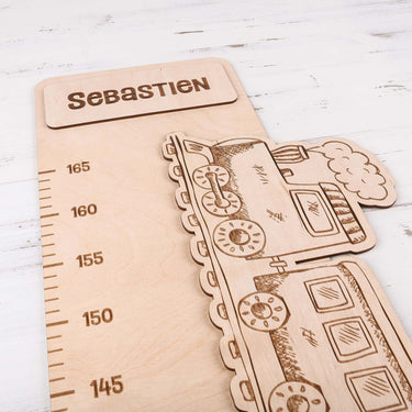 Miarka dziecięca na ścianę - Pociąg