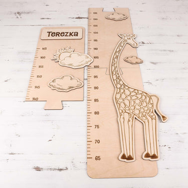 Miarka dziecięca na ścianę - Żyrafa