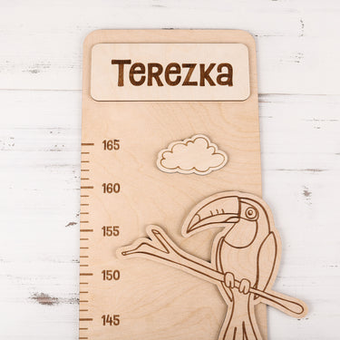 Miarka dziecięca na ścianę - Zoo