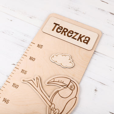 Miarka dziecięca na ścianę - Zoo