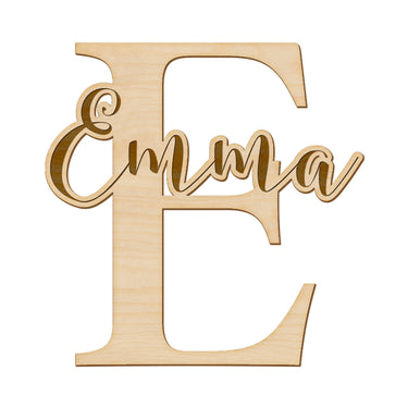 Tabliczka na drzwi z imieniem i tekstem