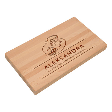 Masywna tablica podarunkowa z grawerem Książka kucharska