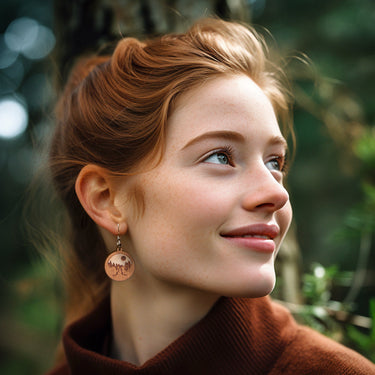 Drewniane kolczyki HOORAY Viaggio