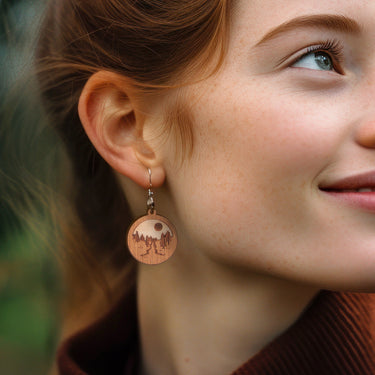 Drewniane kolczyki HOORAY Viaggio