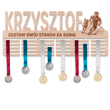 Wieszak na medale - Canicross, mężczyzna