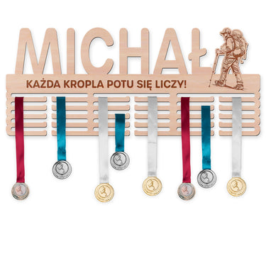 Wieszak na medale - Wędrówki górskie, mężczyzna