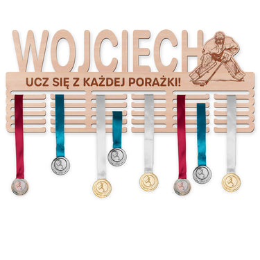 Wieszak na medale - Hokej na lodzie, bramkarz mężczyzna