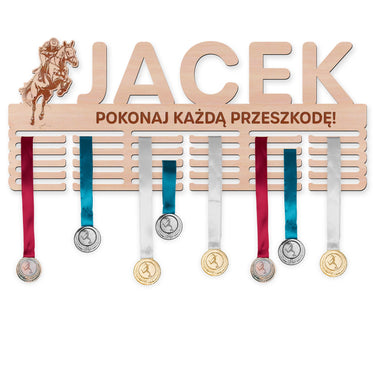 Wieszak na medale - Jeździeckie skoki przez przeszkody, mężczyzna