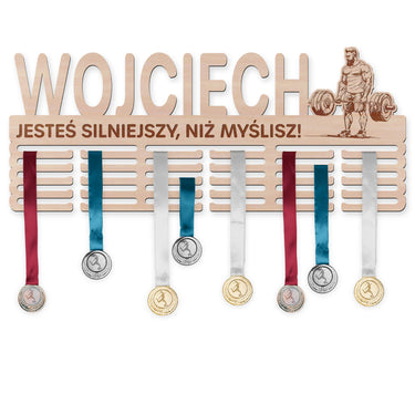 Wieszak na medale - Trójbój siłowy, mężczyzna