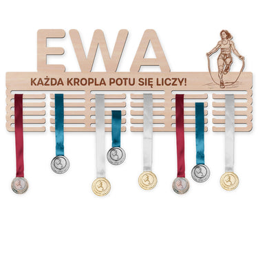Wieszak na medale- Skakanka, kobieta