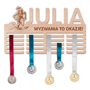 Wieszak na medale - Wyścigi z przeszkodami, kobieta