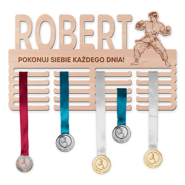 Wieszak na medale - Karate, mężczyzna