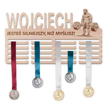 Wieszak na medale - Trójbój siłowy, mężczyzna