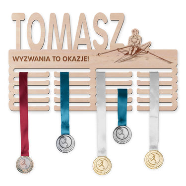 Wieszak na medale - Wioślarstwo, mężczyzna