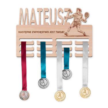 Wieszak na medale - Badminton, mężczyzna
