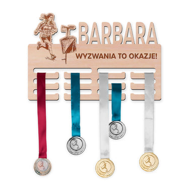 Wieszak na medale - Bieg na orientację, kobieta