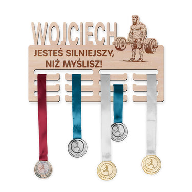 Wieszak na medale - Trójbój siłowy, mężczyzna