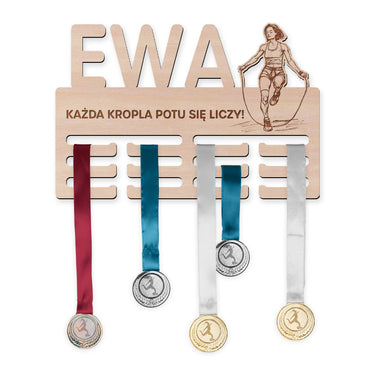 Wieszak na medale- Skakanka, kobieta