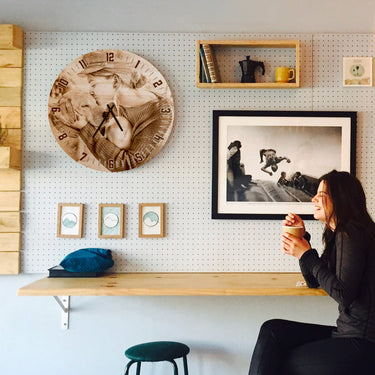 Masywny zegar ze zdjęciem - 50 cm