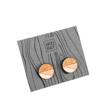 Drewniane kolczyki HOORAY Aliso