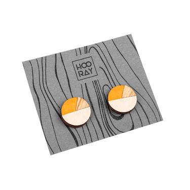 Drewniane kolczyki HOORAY Amarillo