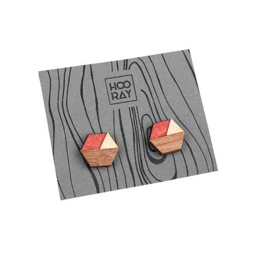 Drewniane kolczyki HOORAY Cerezo